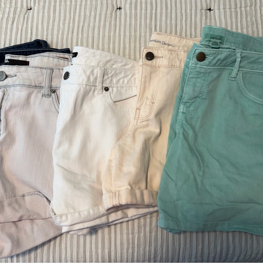 aerie Mint Green Casual Shorts - Lightweight Cotton